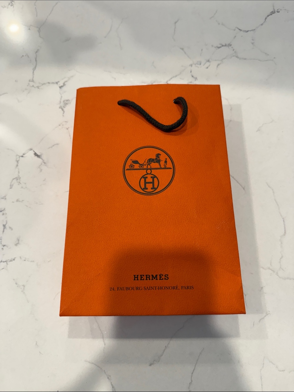 Authentic Hermes Paper Gift Bag- Small